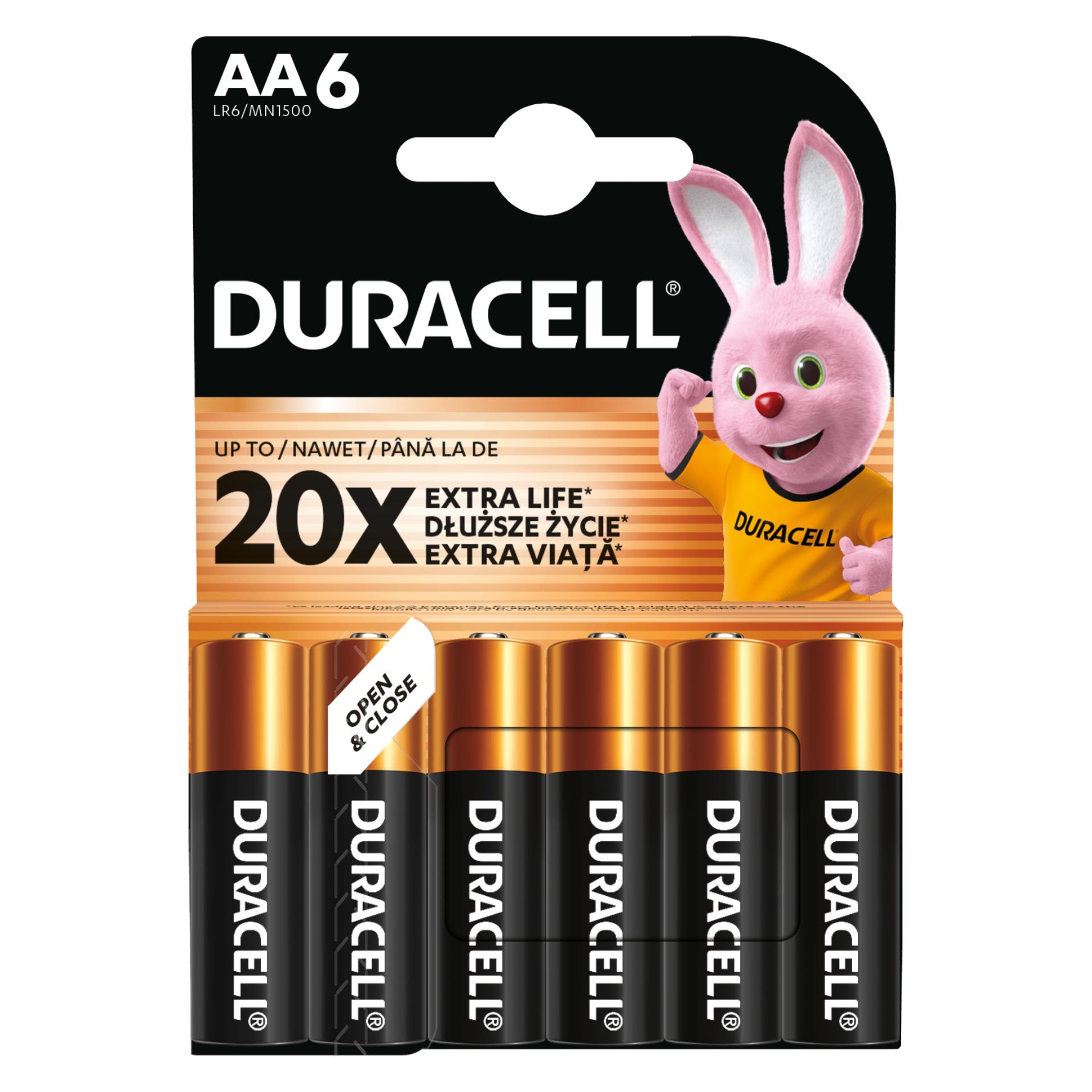 Duracell patarei AA/MN1500 6tk. (6 Stk., AA) (42307-DU)