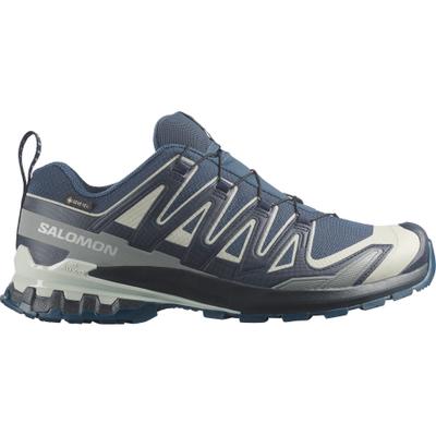 Trailrunningschuh SALOMON "XA PRO 3D V9 GORE-TEX", Herren, Gr. 41, spellbound, maritime blau, wrought iron, Synthetik, Textil, Schuhe, wasserdicht