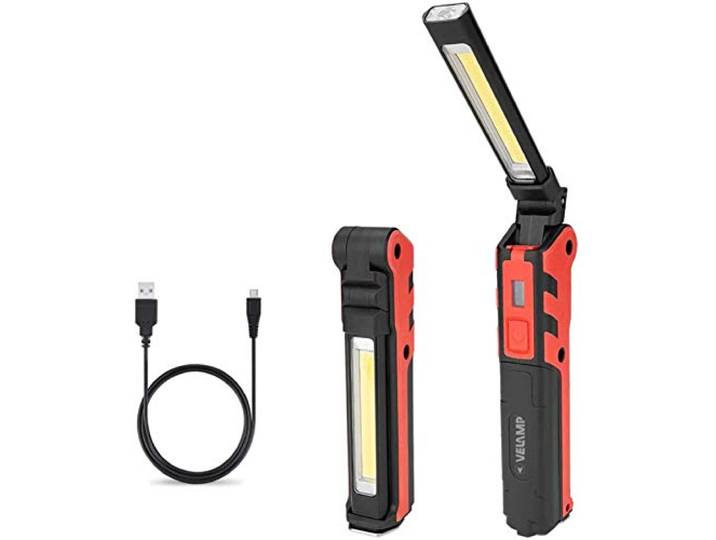 Velamp Velamp Kubrik Zaklamp, Oplaadbaar, Rood