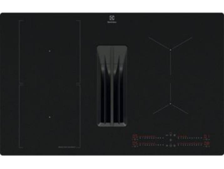 Electrolux - Plaque Induction Aspirante Kcc83443cz Saphirmatt® - Hotte Intégrée Mat
