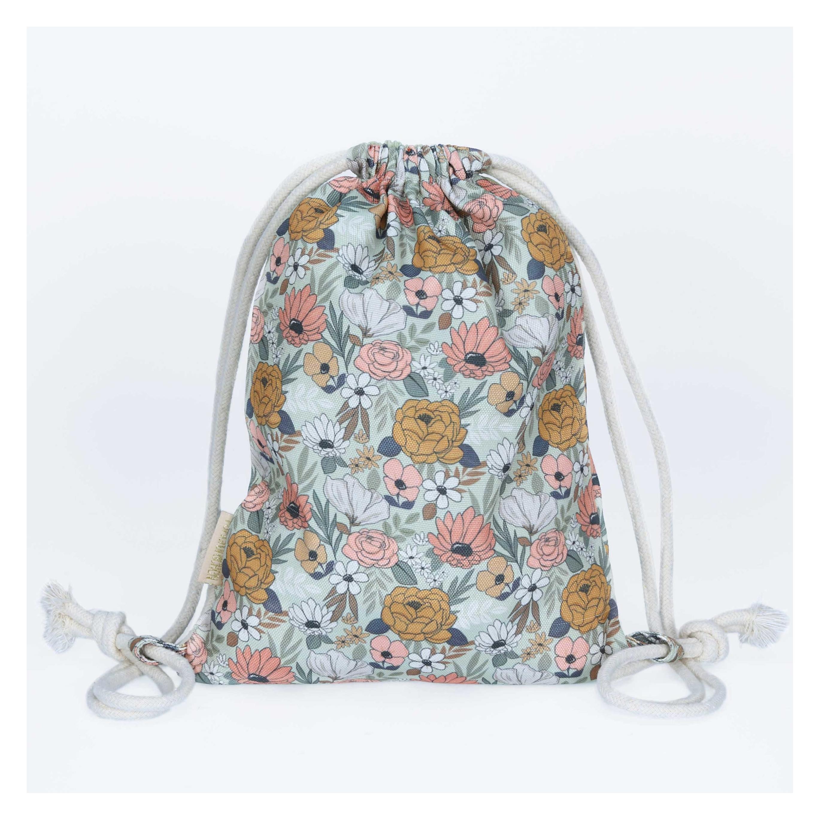 Papierdrachen Ostern Rucksack Blumen grün (B060-030-008)