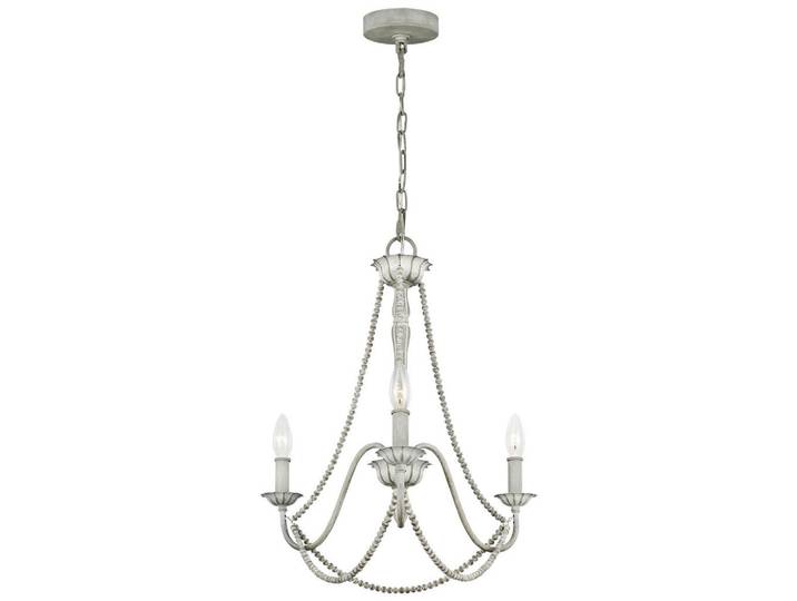 Elstead Lighting Kronleuchter, Hellgrau, Holz, Metall, 59.4 cm, RoHS, Lampen & Leuchten, Innenbeleuchtung, Kronleuchter