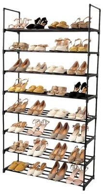 fastbuy Metal Tower Shoe Rack Shelf Storage Organizer For Entryway, Hallway