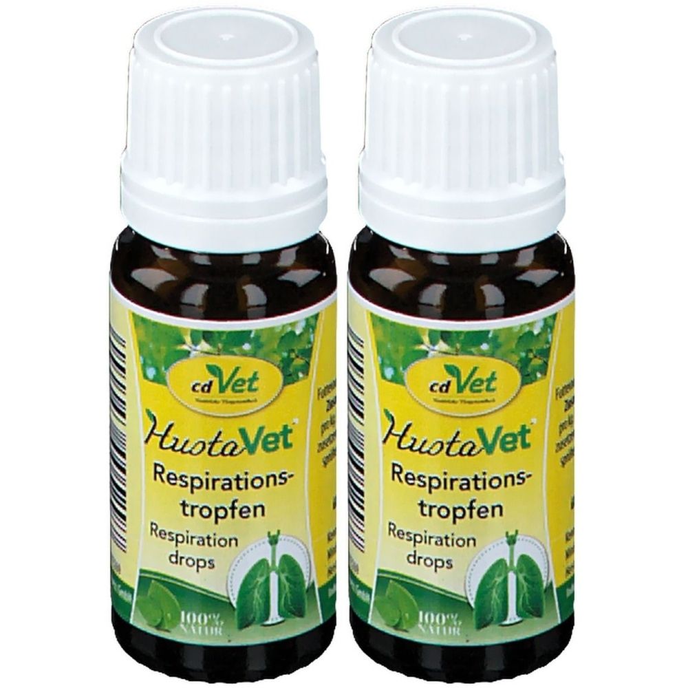 Hustavet Respirationstropfen vet. 2x 2x10 ml Flüssigkeit