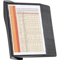 DURABLE Sherpa Sichttafelsystem 10 Flächen DIN A4 Kunststoff Schwarz