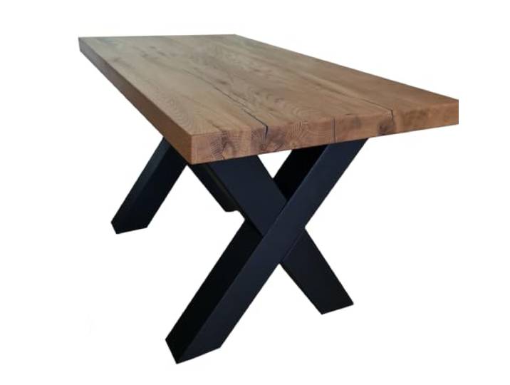 RAW HARDWARE Oak Coffee Table 100 x 50 cm, solid, Thick top