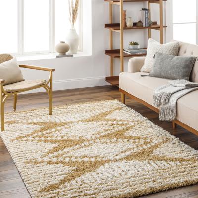 Teppich LIVABLISS "TUZLA", beige (kamel), B:200cm H:62,5mm L:290cm, Polypropylen, Teppiche, Teppich