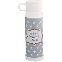 Krasilnikoff Thermoskanne in verschiedenen Modellen, grau, Stern, Wish it,  500 ml