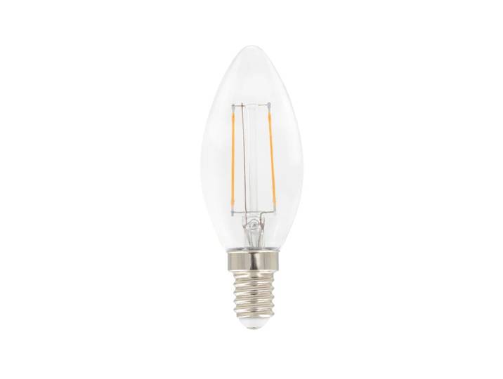 Airam Bougie à filament LED Airam - ampoule C35 Clair, dimmable e14, 3w