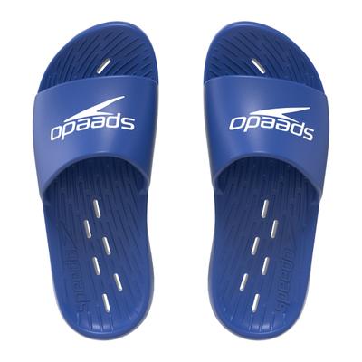 Badesandale SPEEDO, Mädchen, Gr. 35,5, blau (navy), Schuhe, leichtes Design, mit Fußbettlöchern