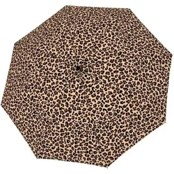 Hit Magic Automatik-Taschenschirm, Leopardenmuster