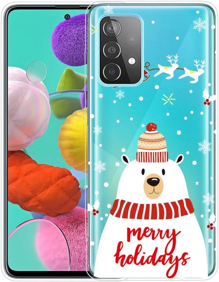 INCOVER Samsung Galaxy A53 (5G) TPU Plast Julecover - Merry Christmas - Isbjørn