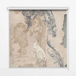 INNENROLLO - Fensterrollo - Rollo - 150x180 cm - Vintage-Vögel