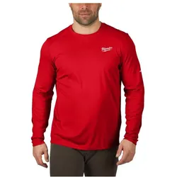 GCS, Arbeitsoberteil, Langarm-Arbeits-T-Shirt Hell - Rot Wwlsrd-Xxl (XXL)