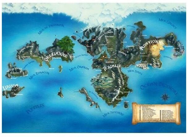 JDR Editions Plan des Terres-Dragons Terres-Dragons JDR