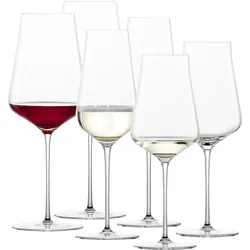 Zwiesel Bordeaux Weisswein Champagner Gläser Duo, Weingläser, Transparent