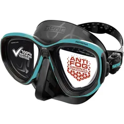 Seac - Serena - Antifog-Tauchmaske - Farbe: Schwarz/Tiffany