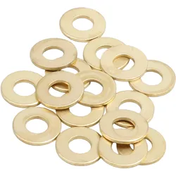 100 Unterlegscheiben, 5,3 mm innen, 12 mm außen, vermessingt