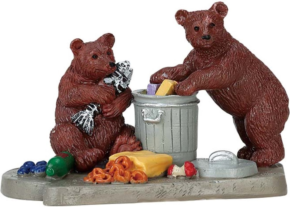 Lemax Bear Buffet Kerstdorp Decoratie