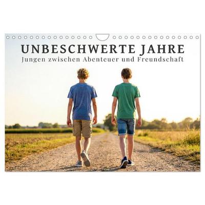 Unbeschwerte Jahre - Jungen zwischen Abenteuer und Freundschaft (Wandkalender 2027 DIN A4 quer), CALVENDO Monatskalender