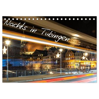 Nachts in Tübingen (Tischkalender 2027 DIN A5 quer), CALVENDO Monatskalender