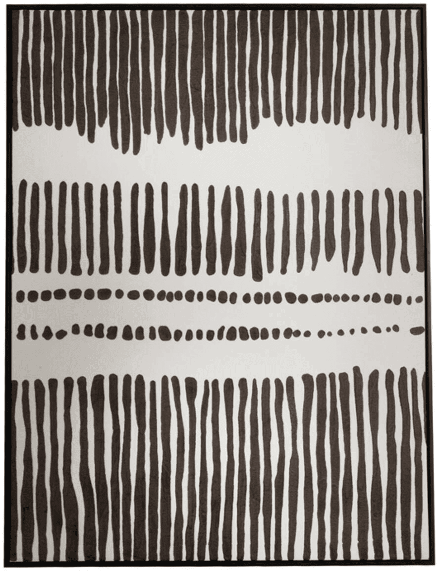 Micah Cream & Dark Brown Wall Art