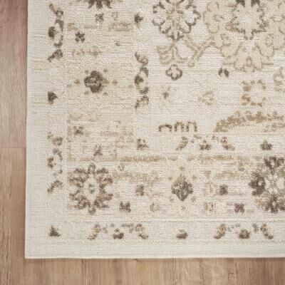 Abani Rugs NRA130A Traditional Distressed Floral Beige Area Rug