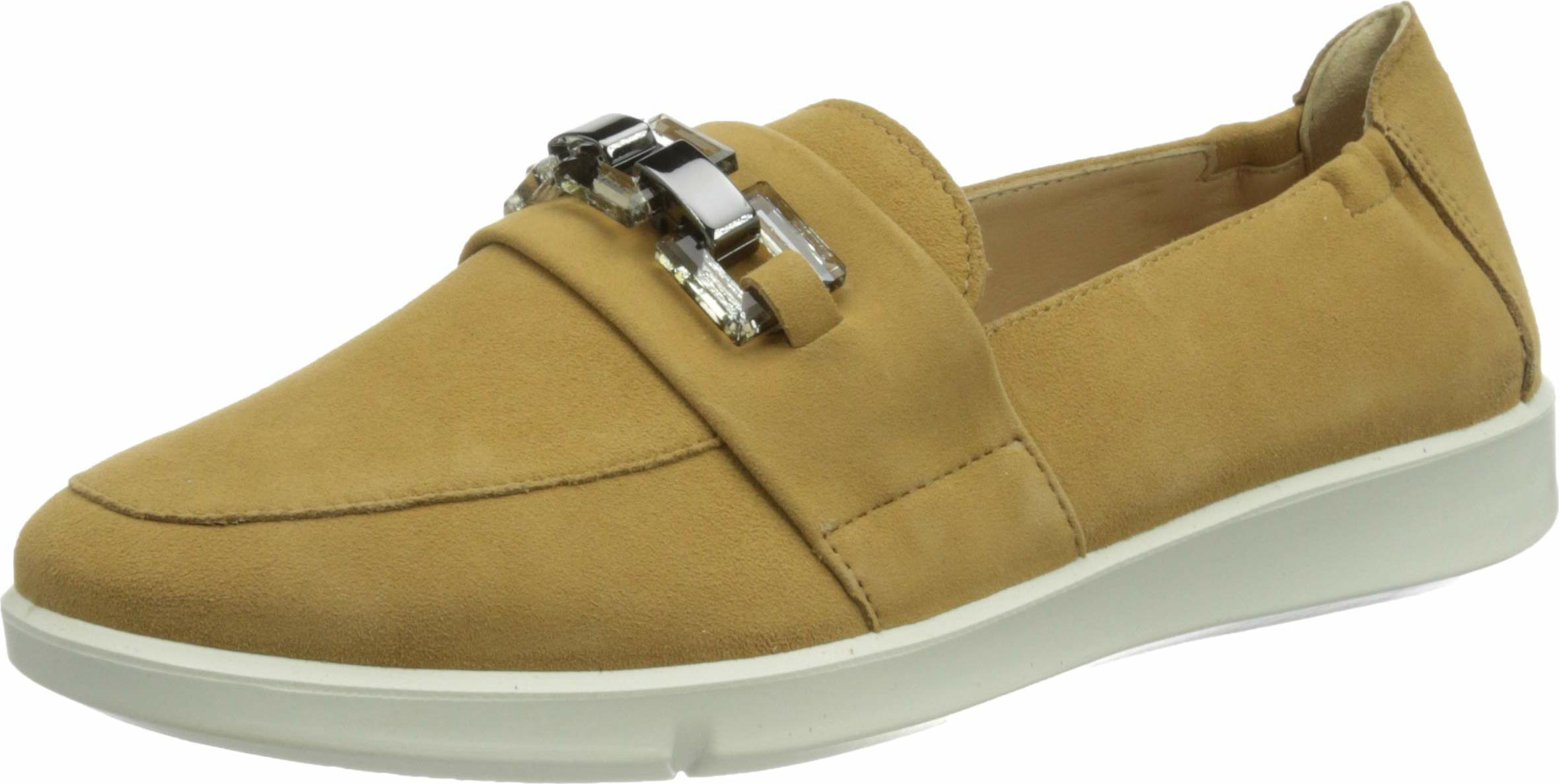 Superfit Damen Sneaker Braun aus Leder mit weißer Gummi-Laufsohle