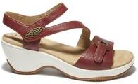 Women's Cindy Ankle Strap Wedge Sandal by Hälsa in Red (Size 10 M)