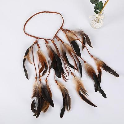 Feder-Traumfänger-Haar-Accessoires, Bohemian-Stil, Traumfänger-Feder-Haar-Stirnband, Damen-Haar-Accessoires