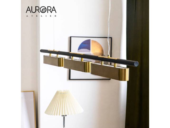 Lustres LED minimalistes modernes bande pendentif lumière pour cuisine salle à manger café bureau intérieur luminaire à la maison