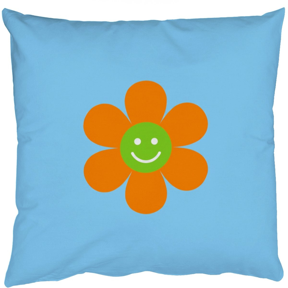 PillowMonkey Sierkussen Bloem Smiley Kleurrijk 50 x 50 cm