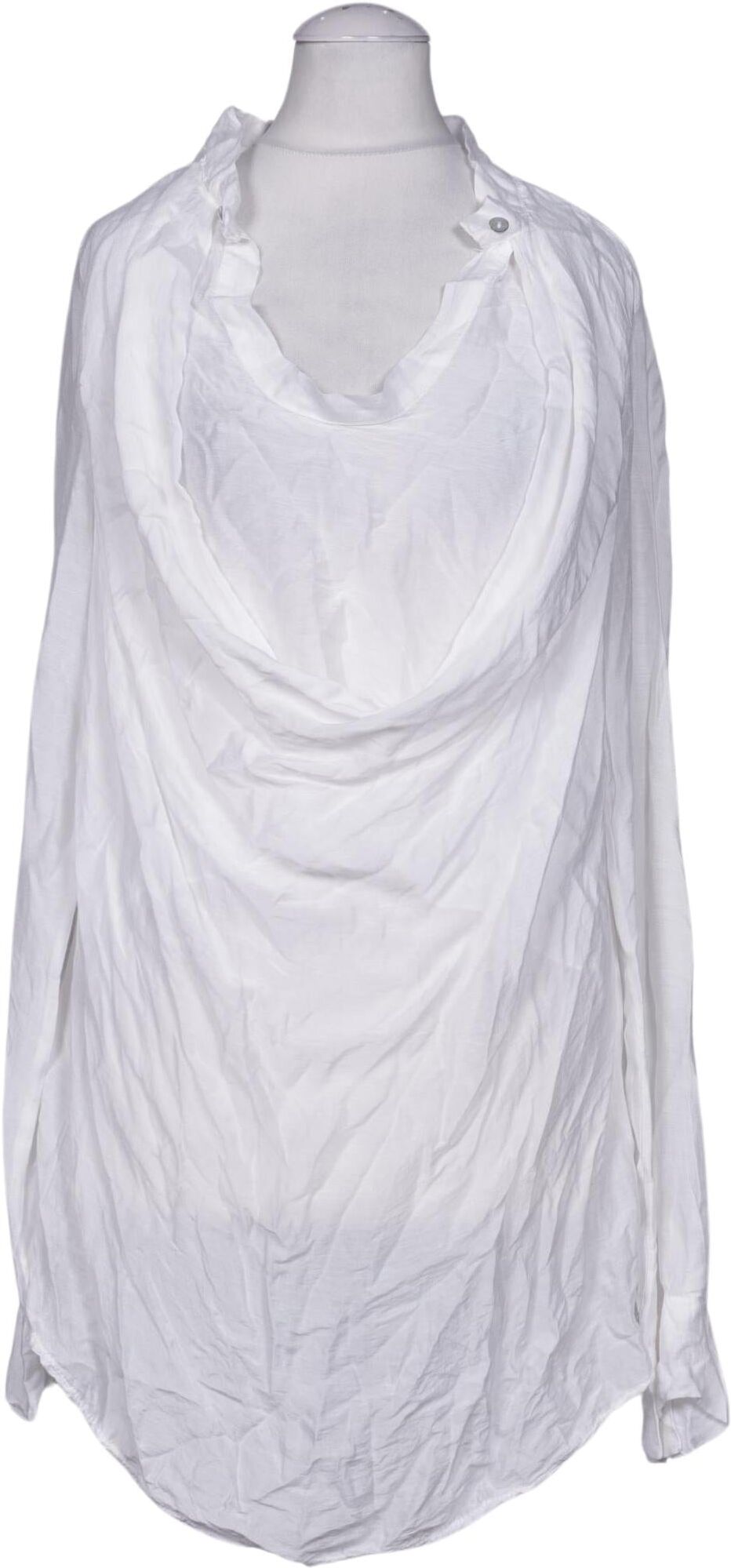 Please Damen Bluse, Weiß, Gr. S, Seide / Viskose - Second Hand