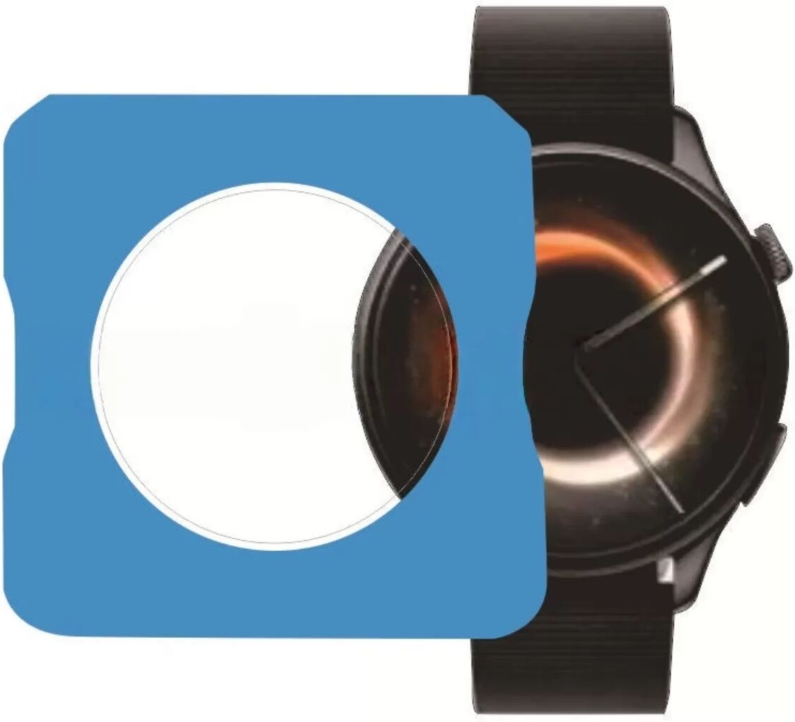 INF Hochauflösender gehärteter Glas-Displayschutz kompatibel mit Xiaomi Watch S5 – Abgerundete Kante, Easy-Apply Werkzeug