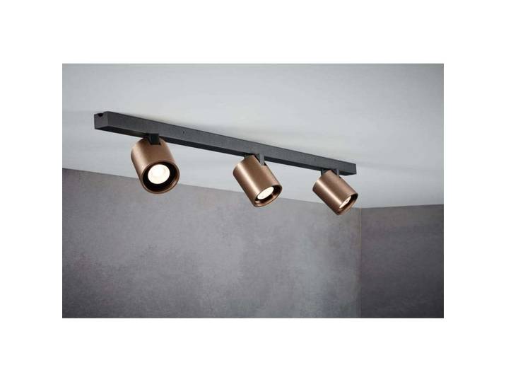 Focus Mini plafonnier LED L70, bronze, à 3 lampes - LIGHT-POINT - Salon / séjour - Aluminium