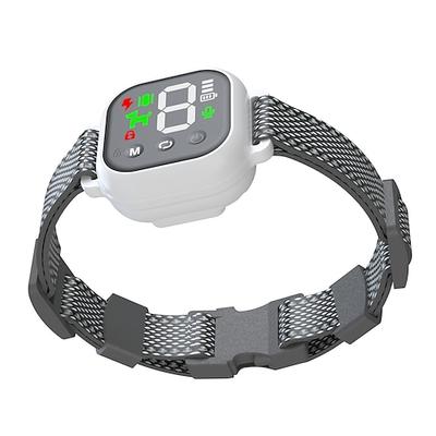 Farbbildschirm-Bellstopp, Elektroschock-Halsband, Vibrationstraining, Hundehalsband, automatischer Bellstopp