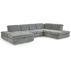 ComfortPlan Wohnlandschaft Sherman Stoff Grau Grey