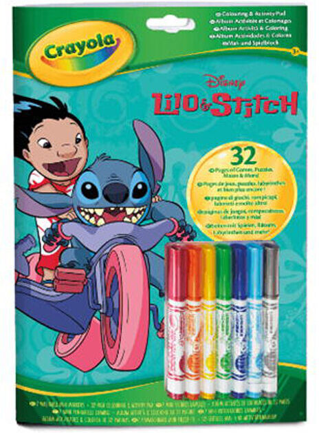 BRINQUEDO CRAYOLA FOLHAS STITCH+MARC