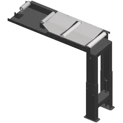 Metallkraft Verbindungsrollenbahn 1000 x 290 mm, Abfuhrseite