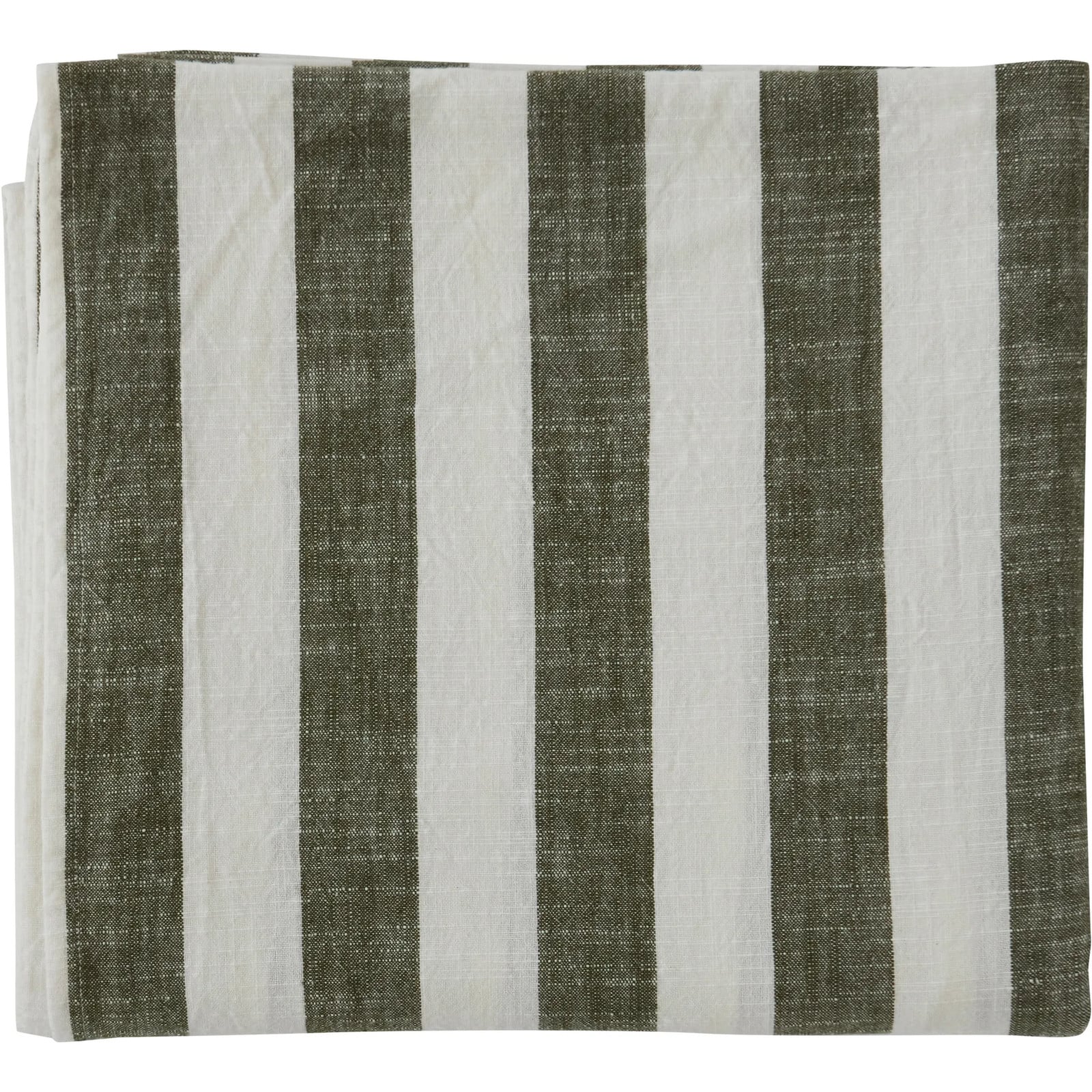 OYOY Striped tafelkleed Olive B/D/H: 140 x 260 cm