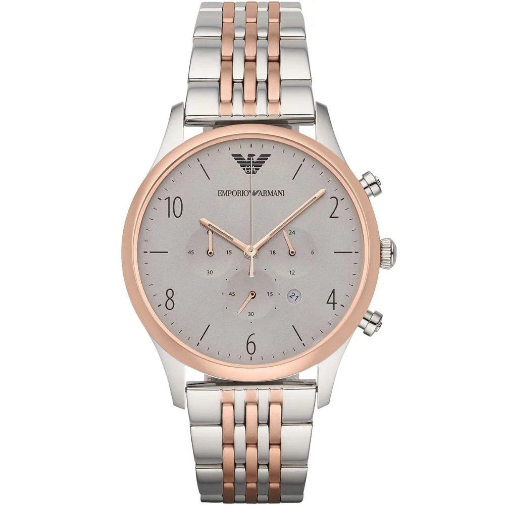 Emporio Armani AR1864 Tweekleurig Chronograaf Herenhorloge