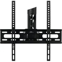 TechniSat TechniMount Flex Easy - Klammer für Flachbildschirm (full-motion) (Wand, 25 kg, 22" - 50"), TV Wandhalterung, Schwarz