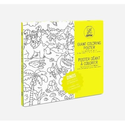 Giant Coloring Poster 70 x 100, Dinos, Taschenbuch von , Mark's Europe