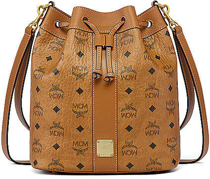 MCM Tasche - Bucket Bag DESSAU VI Medium braun EG