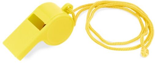 Sifflet personnalisable au design classique avec tour de cou Carnival jaune TAILLE UNIQUE ADULTE
