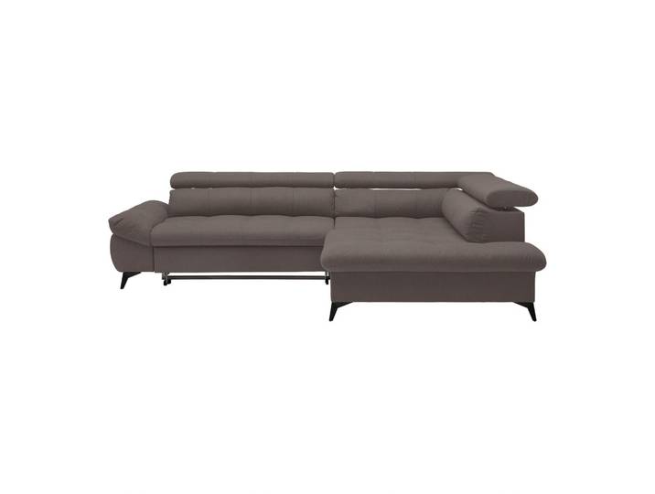 Ecksofa Chenille Graphitfarben