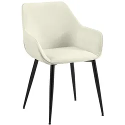 CLP Esszimmerstuhl Luena Stoff   Farbe: creme, Material: Stoff