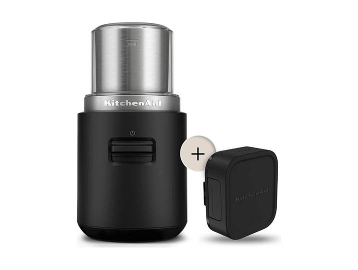Kaffeemühle KITCHENAID Go Cordless 5KBGR111BM , schwarz, Kaffeemühlen, Kaffeemühle