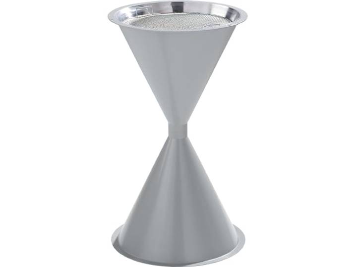 VAR Kegel-Standascher aus Kunststoff Ohne Dach, silber