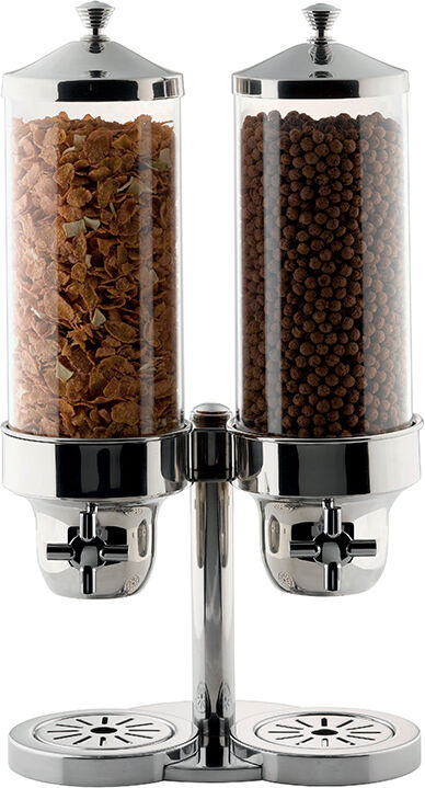 Yegam Distributore cereali doppio con dosatore 3,7 l